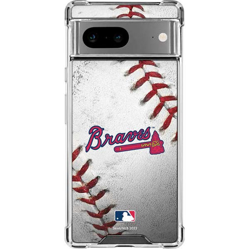 MLB Atlanta Braves Game Ball Google Pixel 8 Clear Case